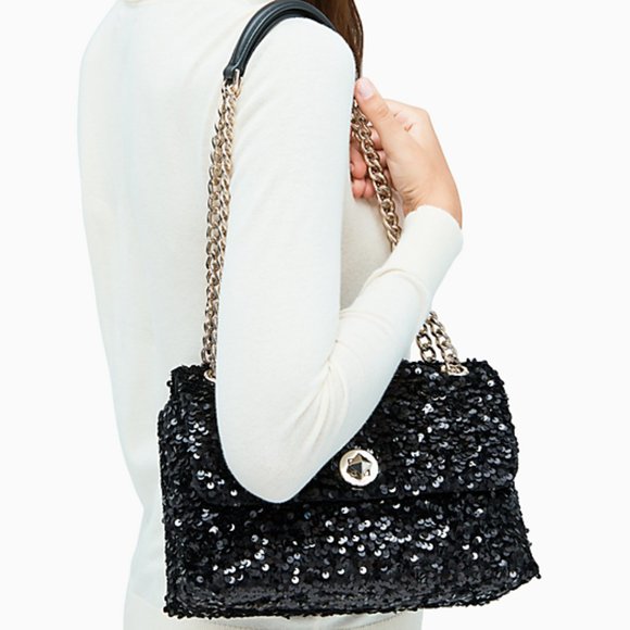 🎀SALE🎀 kate spade natalia sequin flap shoulder - Picture 2 of 5
